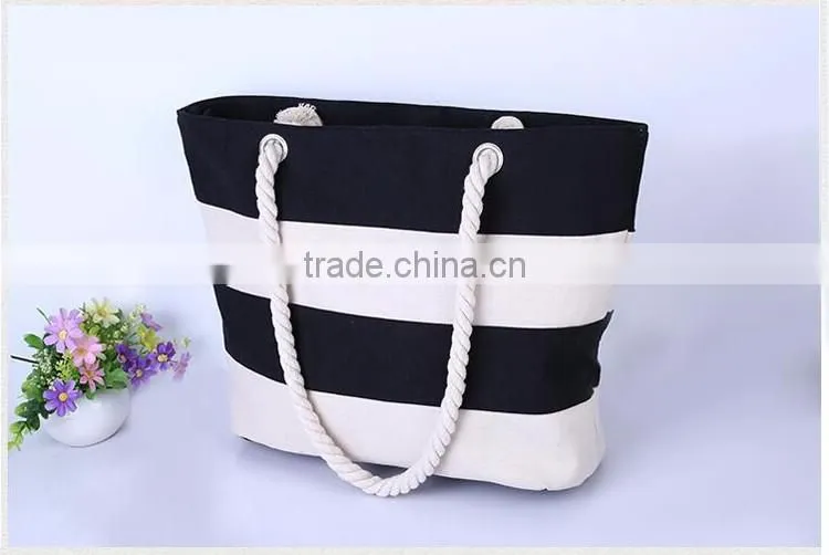 fashion charm joint canvas beach bags yiwu China dropship company