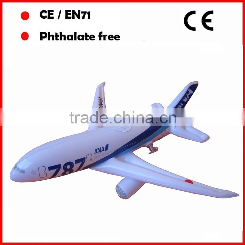 pvc big inflatable airplane models with custom printing