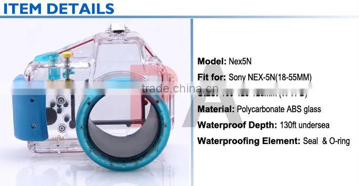 NEX5N Waterproof Dslr Underwater Housing Camera Case Diving Digital Camera Underwater Cover For Sony