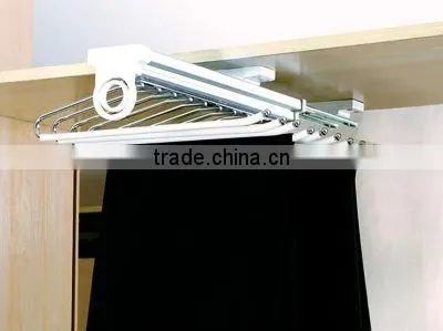 Pull-out trousers rack