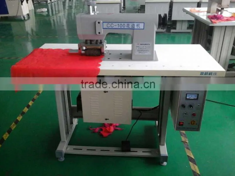 Ultrasonic Lace Thread-less Sewing Machine for Non Woven Bag