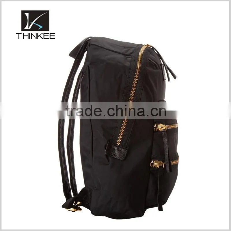 high quality OEM 2015 wholesale metal zipper custom women backpack