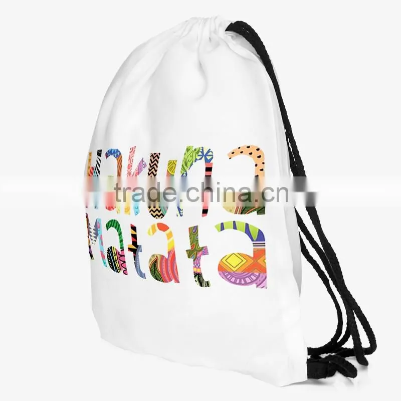 High Quality Custom 3D Print Wholesale Polyester Fabric Folding Shopping Bag