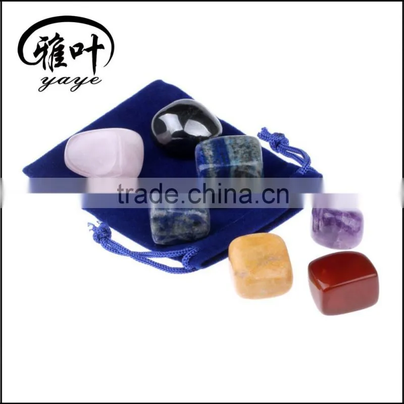 Wholesale 20-25mm highly polished chakra stone tumbled stone