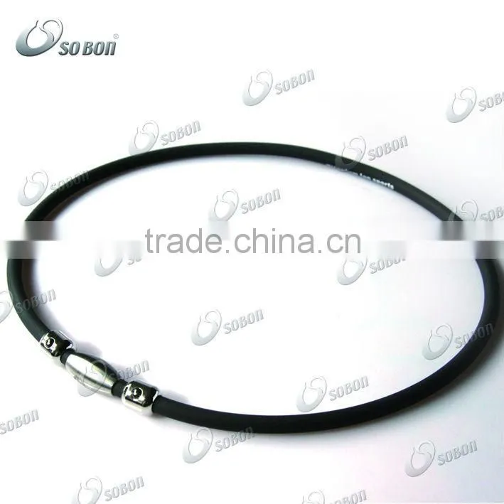 Magnetic silicone snap beaded necklaces