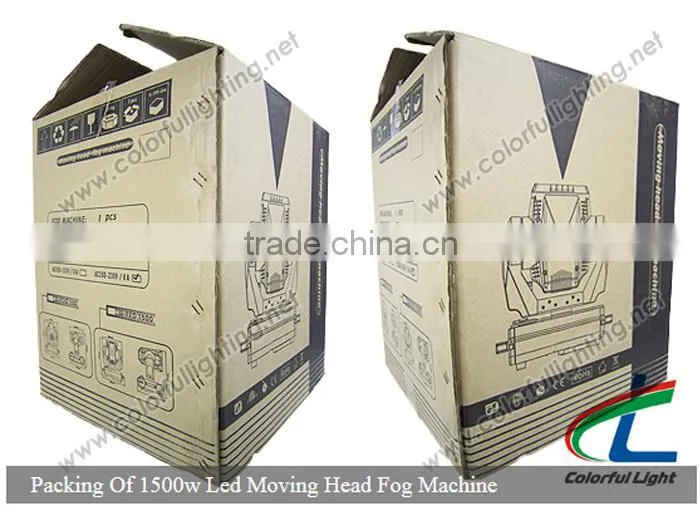 Professional 1500w LED moving head smoke machine in stage light