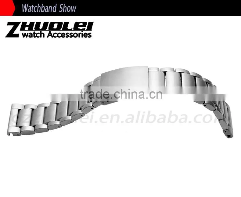24|26|28mm high quality imported stainless steel watch bracelet Wholesale 3PCS