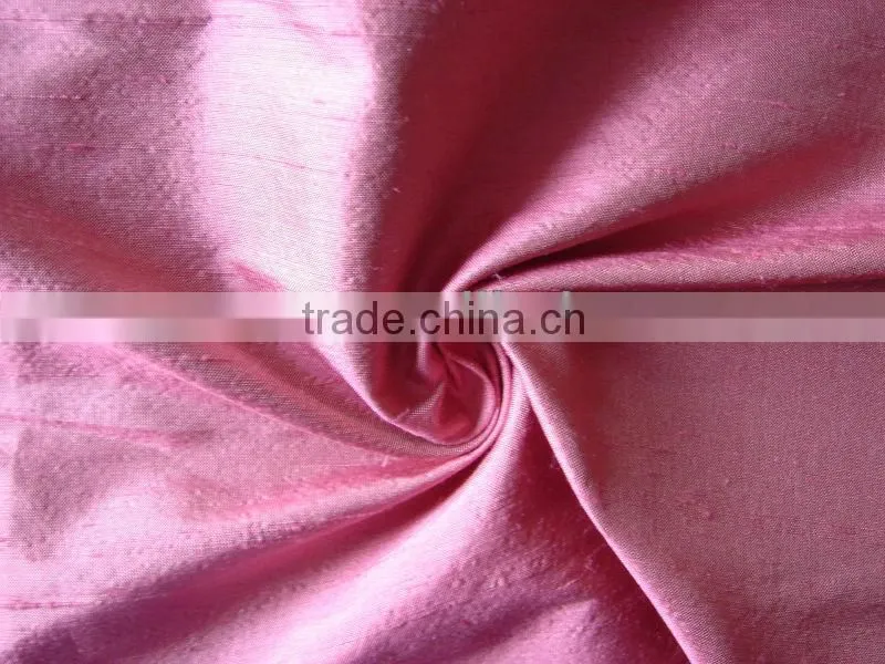 plain silk doupion fabric for modern style home textile