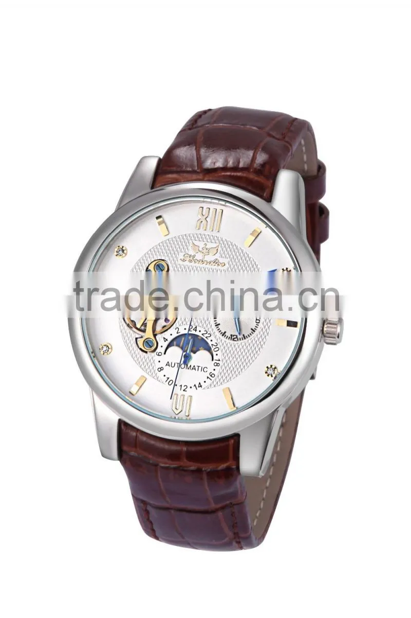 2016 Customized logo watch skeleton,custom customized logo watch,business automatic watch