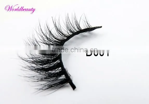 real mink false eyelash with private label volume 3D mink lashes