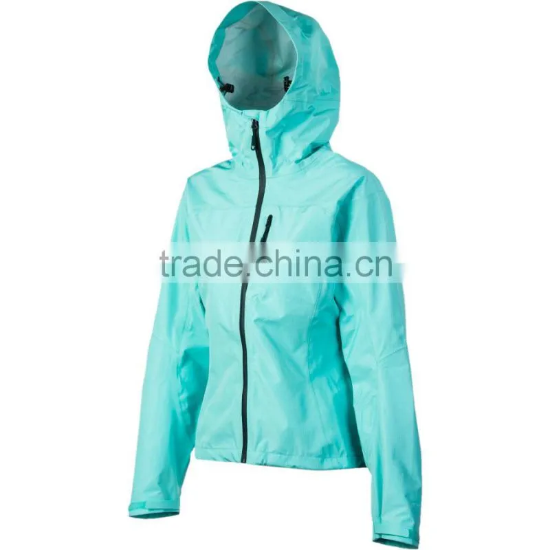 Hooded lightweight women rain proof jackets
