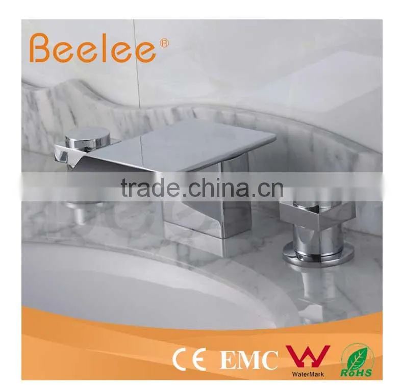 High Quality Three Holes Deck-mounted Brass Faucet