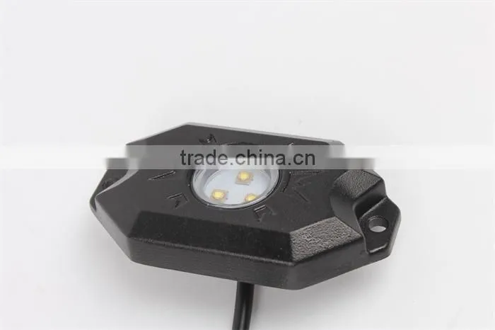 Newest best 9w led rock light RGB truck light 6000k offroad led road light for UTV