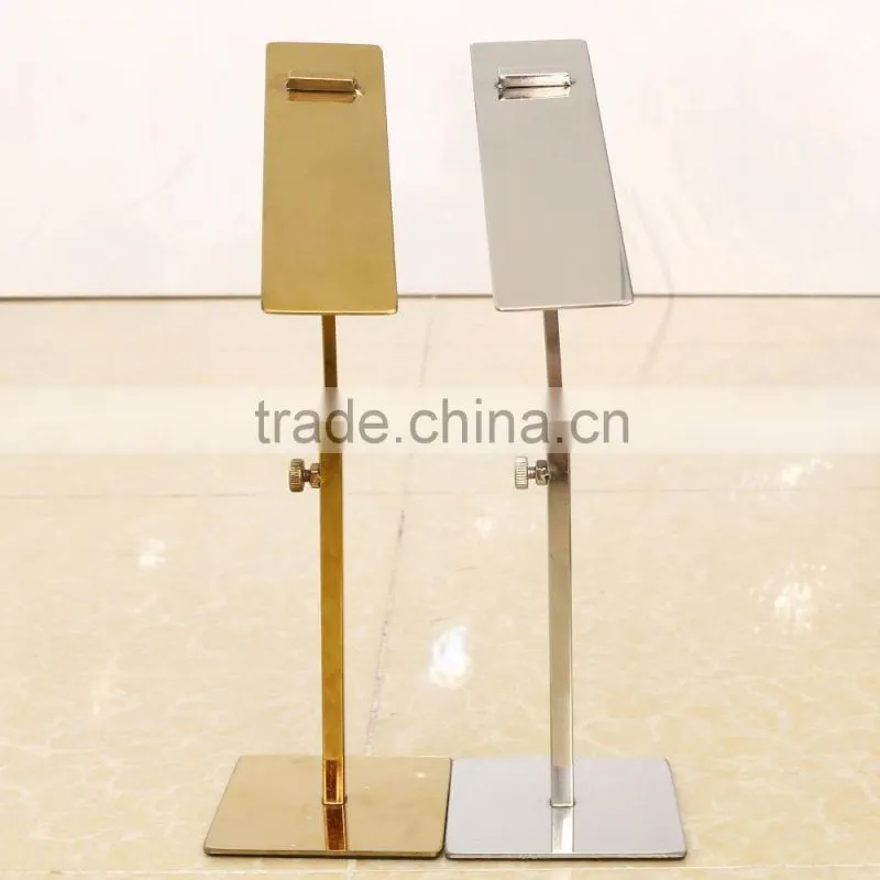 Luxury metal shoe display stand for shop