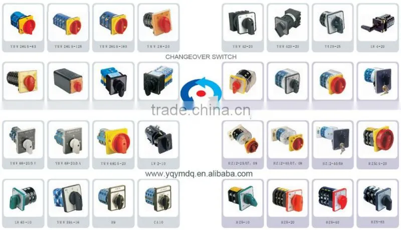 Changeover rotary cam universal switch HZ5B-10/4 M08 four poles electrical low current 10A control machine