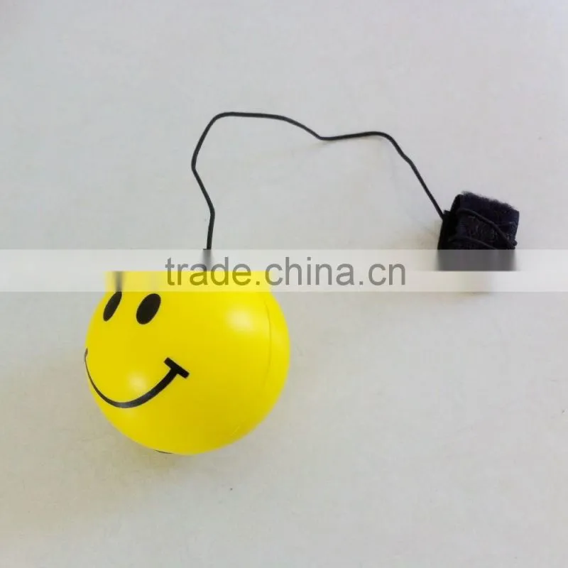 pu foam yellow YOYO ball with string