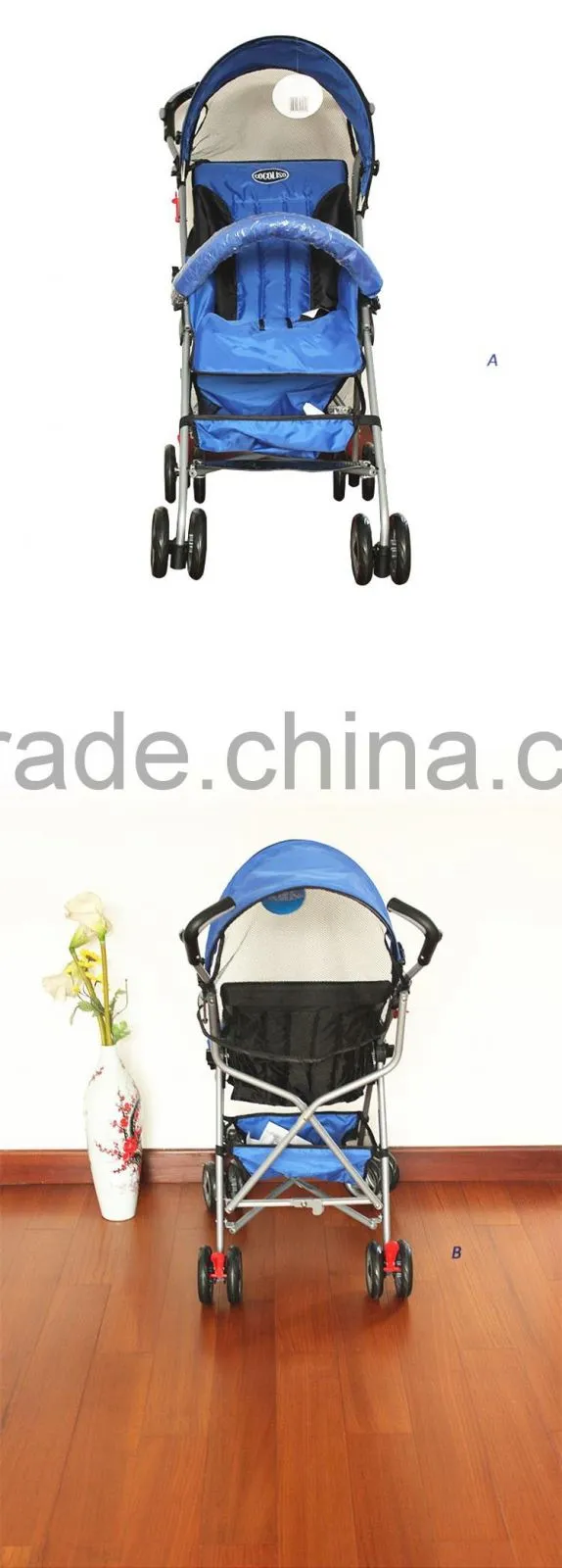 European standard style Deluxe Baby Stroller /baby jogger stroller /folded Aluminum tube stroller