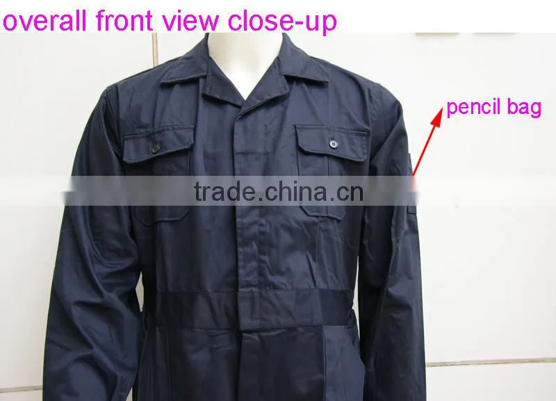 Polyester & 35% Cotton 220gsm Fabric Twill Industrial Fireproof Safety Uniforms Workwear for Mechanic Mens