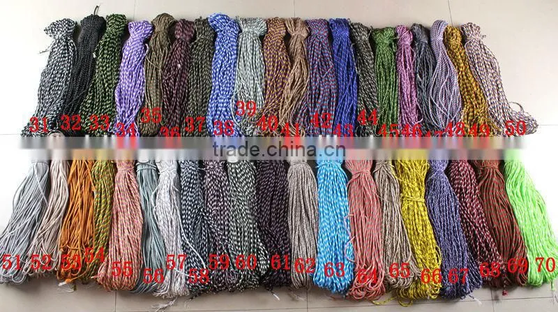 Wholesale carabiner hook paracord keychain