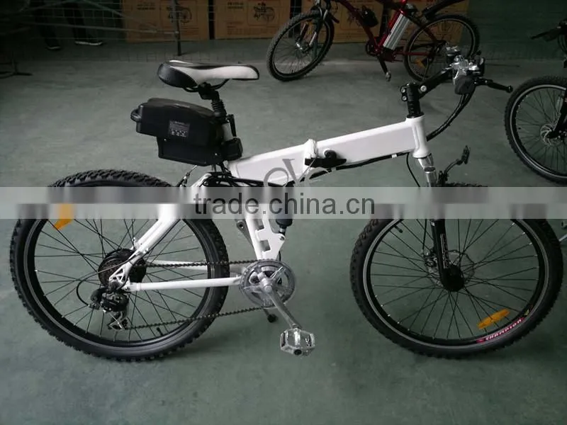 26 inch foldable E-Bicycle with TGS Brand alloy crown and outer-legs suspension front Fork XY-TDE09Z