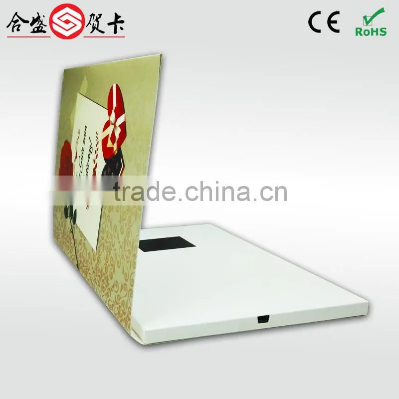 video player greeting card for invitation or gift