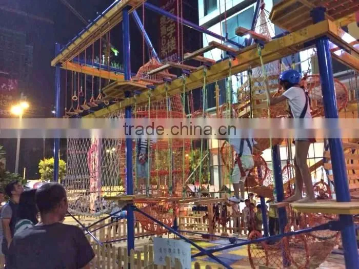 2015 New product high ropes course for kids outdoor playground