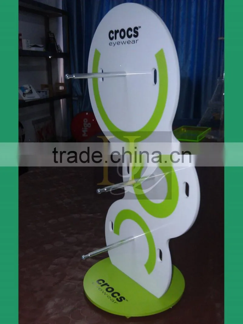 2012 Fashion Sunglass Display Stands/ Acrylic sunglass shelf