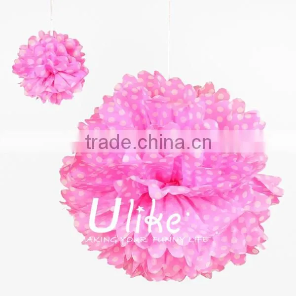 pink cheerleading pom poms polka dot pom poms for birthday