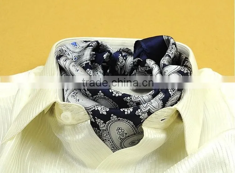 Factory supply Luxury 100% silk square scarf men scarves