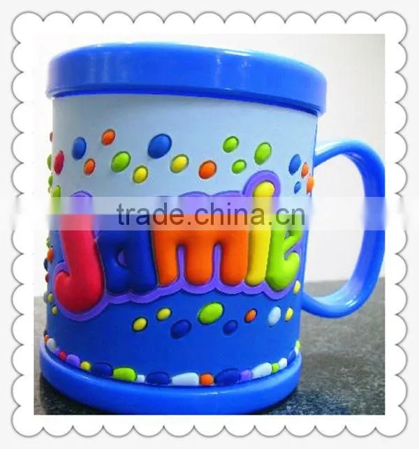 Kids logo design custom gift PVC ceramic coffee mug