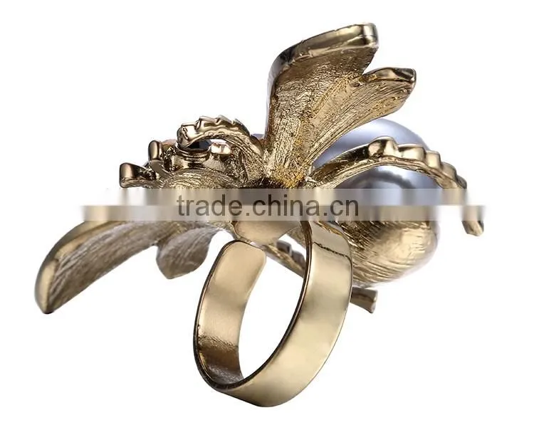 rings jewelry golden ong bee accessory men's ring made in china