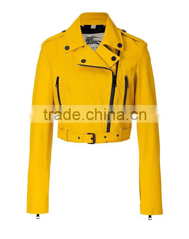 soft milled leather motorbike jacket