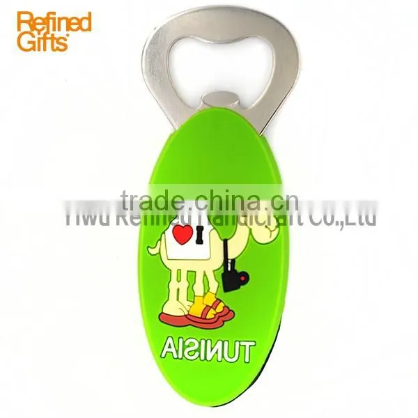 Menufacture Blue camel Bottle Opener Pvc Rubber Beer Tools