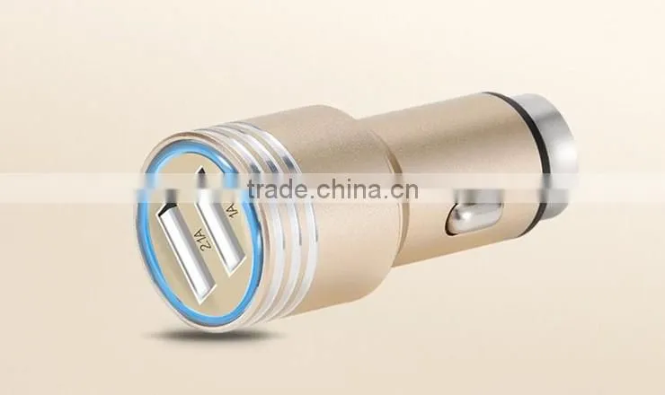 For indian market low price 12V 2A dual port USB car charger