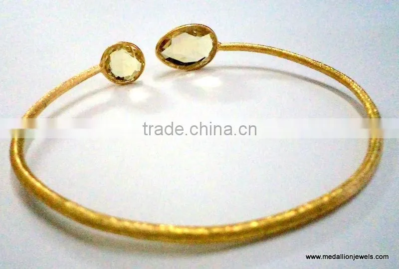 Turqioise Vermeil Gold Plated Sterling Silver Bangle, Gold Plated Bangle, Turquoise Bangle