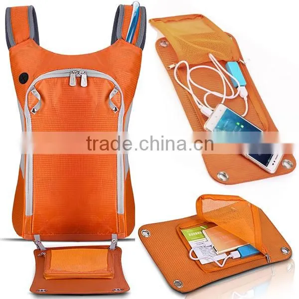 Lightweight Hydration Solar Backpack with 2L Water Bag
