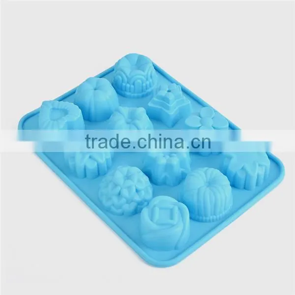 Cute shapes silicone fruit soap mold