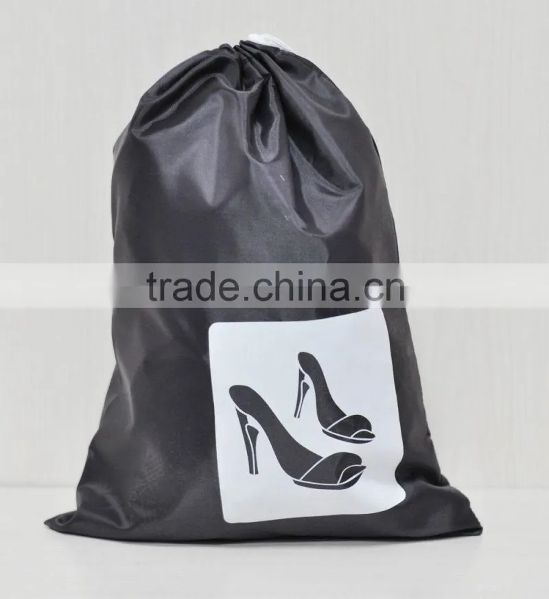 Promotional 210D Custom Printed Drawstring Shoe Bags