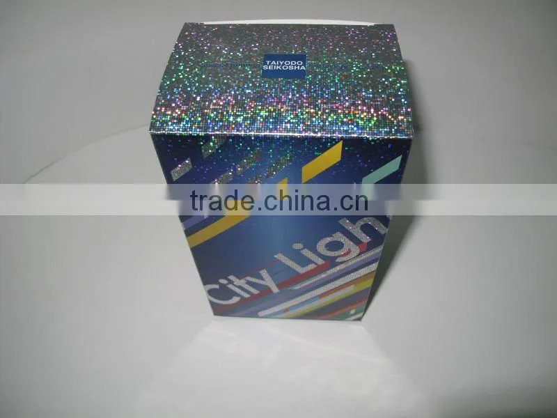 PET/OPP hologram packaging box