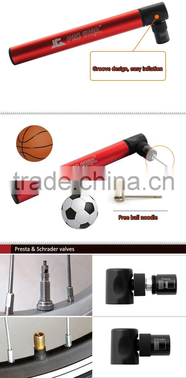 2015 Fairly Lightweight Fashion Design Aluminum MTB Bike Pump