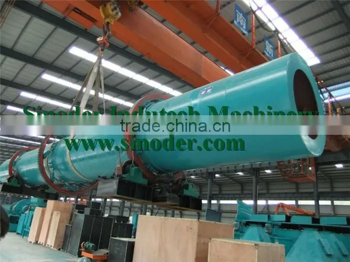 Industrial rotary wood chips dryer machine for drying the sawdust, wood chips, wood shavings materials