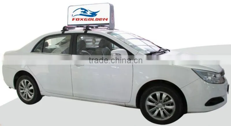 wholesales P6 HD taxi roof outdoor advertising led display screen sign for message