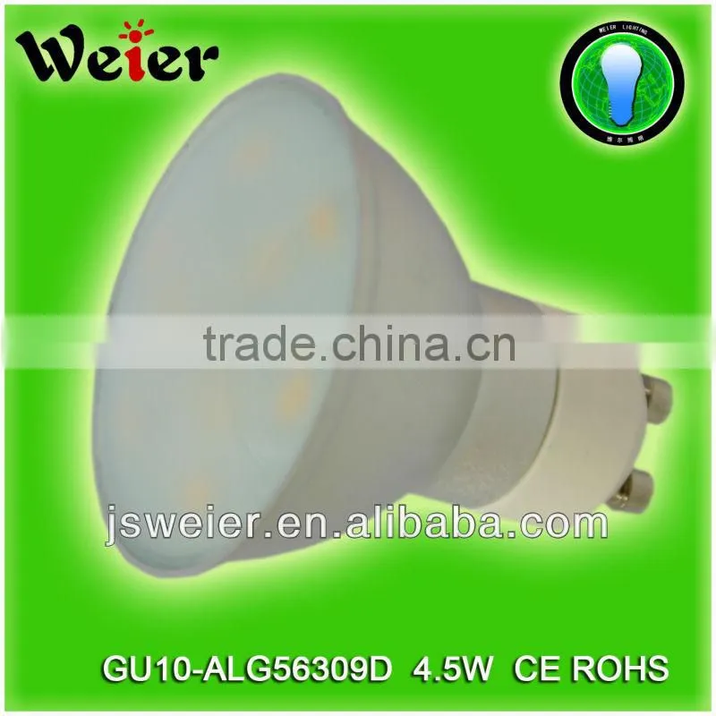 9 smd led bulbs gu10 white 6400k
