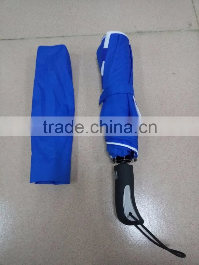 Logo Branding Automatic Open and Close Fold Umbrella