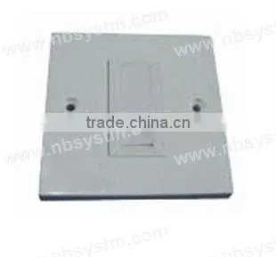 Face Plate, UK type, suitable for RJ45 keystone jacks, size:25x50mm