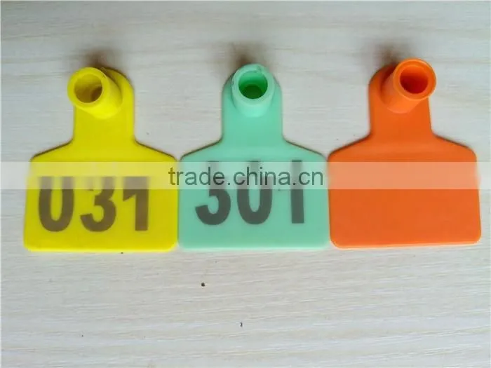 orange adult cattle ear tag/calf ear tag