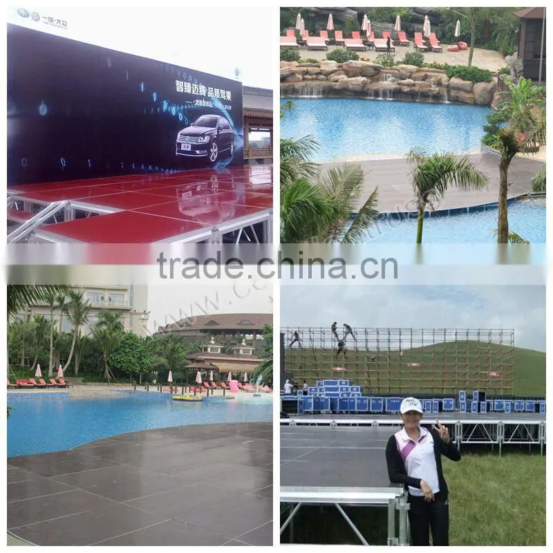 folding aluminum portable stage for concert/outdoor concert stage