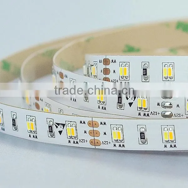 DC12V/DC24V SMD3014 CCT Color Adjustable LED Strip Warm White/ Cool White