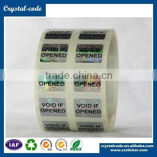 Custom logo 3d honeycomb pattern hologram sticker