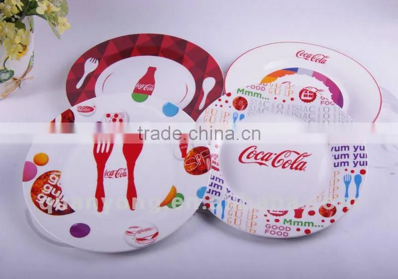 10.5 inch COCACOLA plate as souvenir